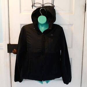 Snozu black fleece small jacket hooded